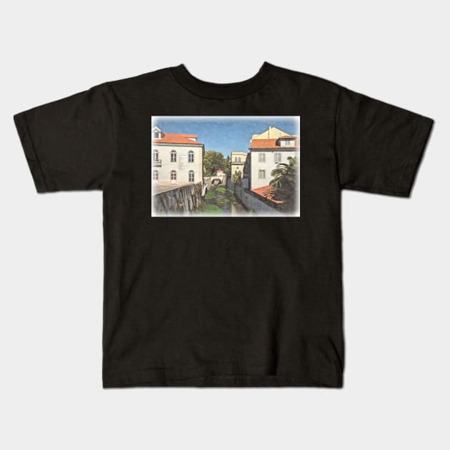 By Alcabaça Municipal Library Kids T-Shirt by IanWL